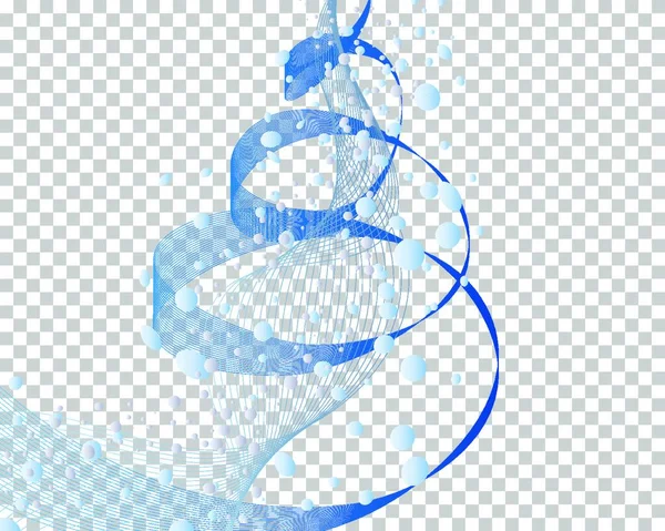 Blå Jul Bakgrund Med Snöflingor — Stock vektor