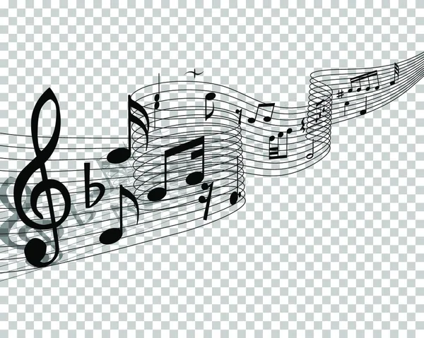 Music Notes Vector Illustration — Stock Vector