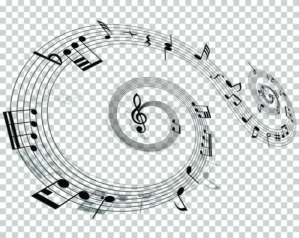 Ilustración Vectorial Fondo Musical — Archivo Imágenes Vectoriales