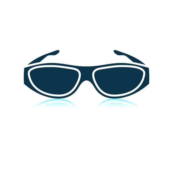 Ikona Slunečních Brýlí Vektorová Ilustrace — Stockový vektor