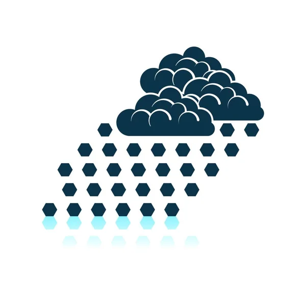 Wolkensymbol Flache Bauweise Vektorillustration — Stockvektor