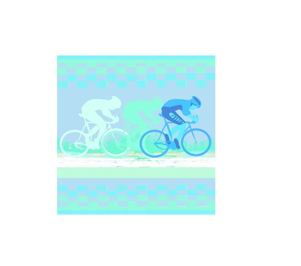Bicicleta Con Una Bicicleta Ilustración Vectorial — Vector de stock