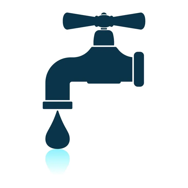 Icono Del Grifo Agua Estilo Diseño Plano — Vector de stock