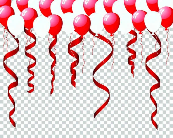 Renkli Balonların Vektör Çizimi — Stok Vektör