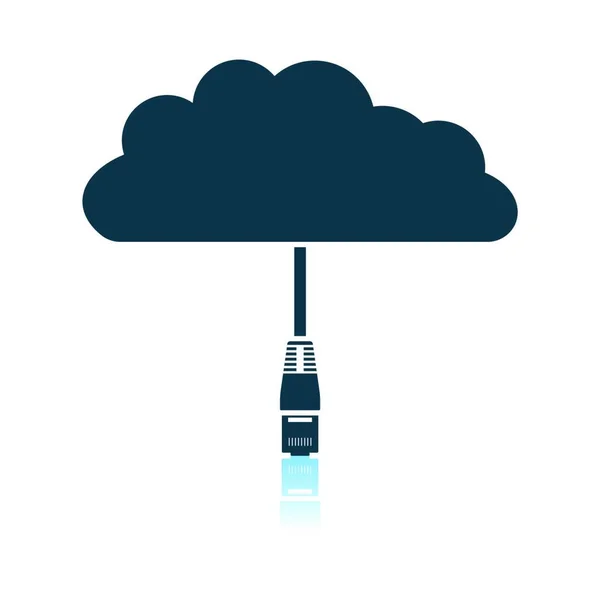 Cloud Computing Tecnología Icono Vector Ilustración Diseño — Vector de stock