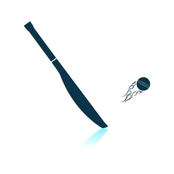 野球バットアイコン ウェブ用のゴルフボールベクトルのアイコンの簡単なイラスト — ストックベクタ