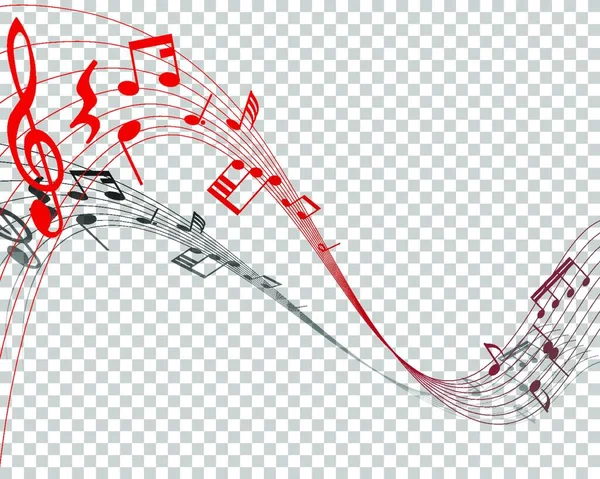 Музичний Фон Музичними Нотами — стоковий вектор