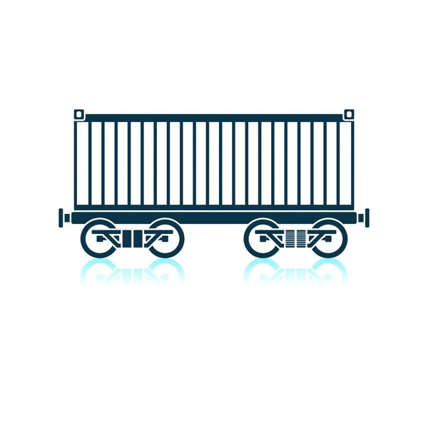 Eisenbahnikone Einfache Illustration Von Zugvektorsymbolen Für Das Web — Stockvektor