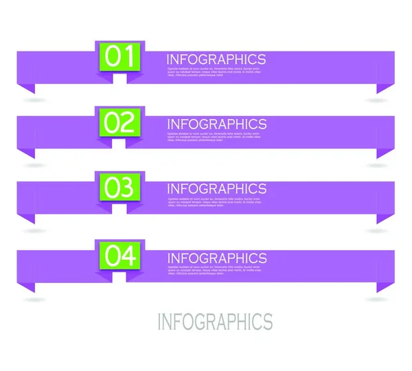 Modern Design Template Használható Info Grafika Bannerek Web Layout — Stock Vector