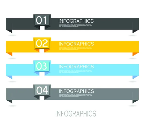 Modern Design Mall Kan Användas För Info Grafik Banners För — Stock vektor