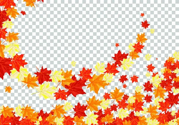 Herbst Ahorn Blätter Hintergrund Vektorillustration — Stockvektor