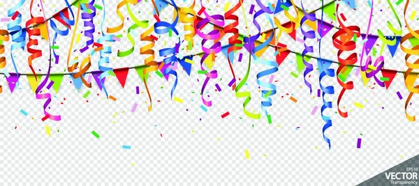 Colorful Confetti Background Vector Illustration — Stock Vector