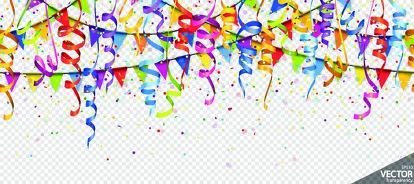 Colorful Confetti Background Vector Illustration — Stock Vector