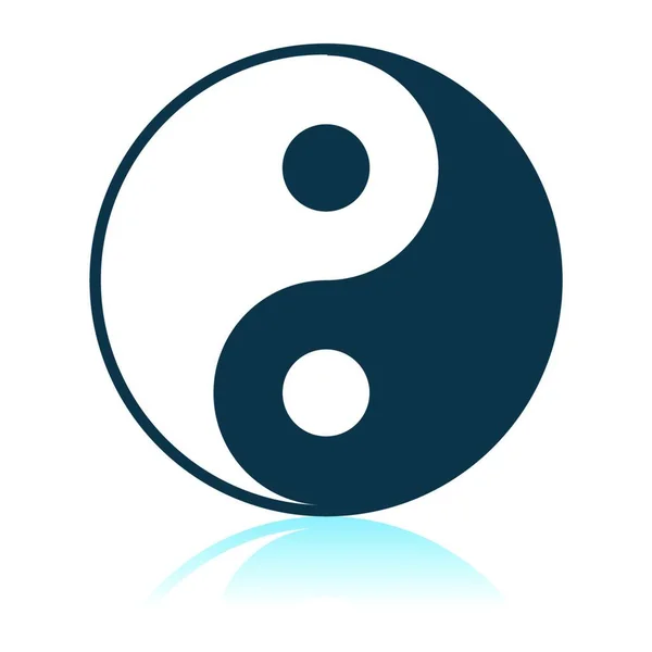 Yin Yang Symbol Harmonii Równowagi — Wektor stockowy