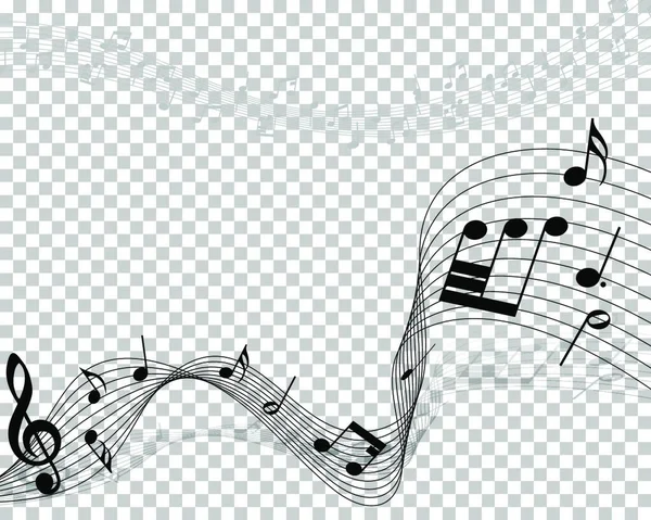 Vector Ilustración Una Nota Musical — Archivo Imágenes Vectoriales
