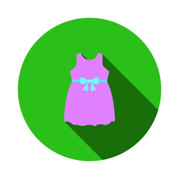 Dress Icon Flat Design — Stock Vector
