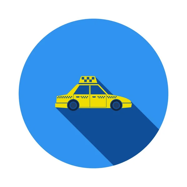 Taxi Bil Ikon Vektor Illustration — Stock vektor