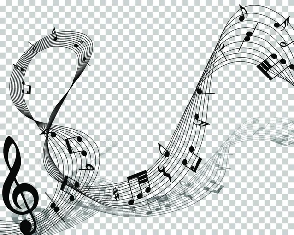 Музыкальные Ноты Векторная Иллюстрация — стоковый вектор