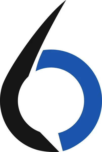 Altı Logo Simge Şablonu — Stok Vektör