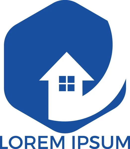 Symbole Icône Logo Pour Les Biens Immobiliers Les Entreprises Construction — Image vectorielle
