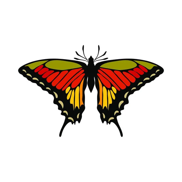 Schmetterlingsikone Vektorillustration — Stockvektor
