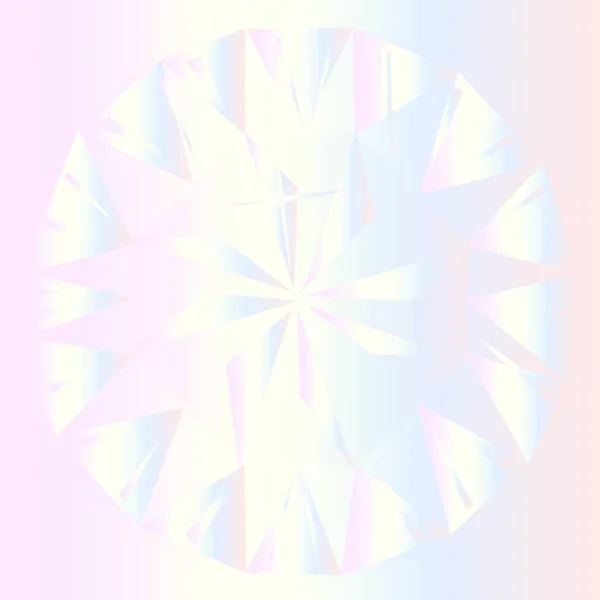 Diamant Regnbågsbakgrund Med Fasetter Och Snitt Pärla — Stock vektor