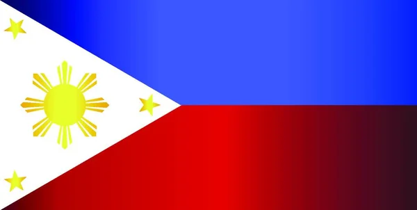 Bandeira Das Filipinas — Vetor de Stock