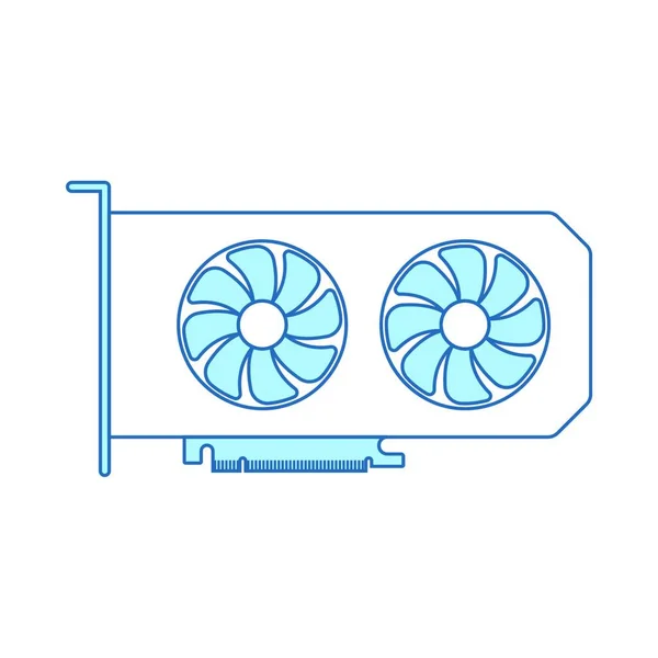 Fan Icon Outline Illustration Cooler Vector Icons Web — Stock Vector