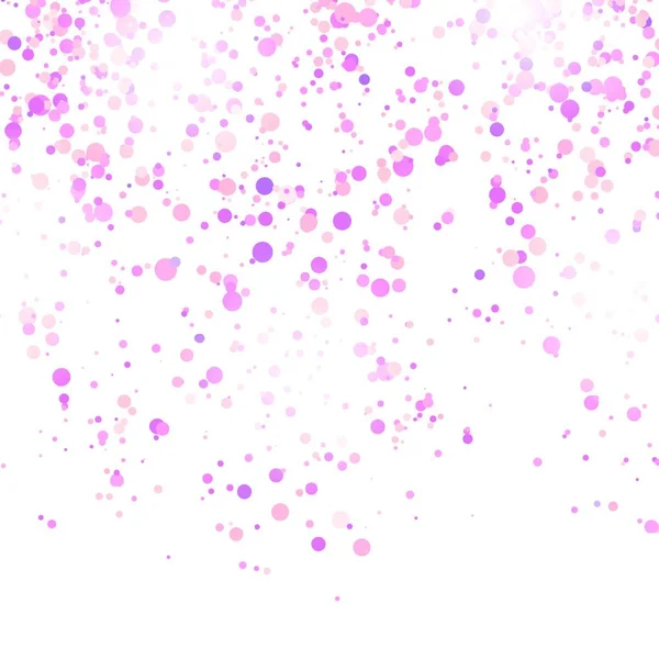 Patrón Confetti Rosa Aislado Sobre Fondo Blanco — Archivo Imágenes Vectoriales