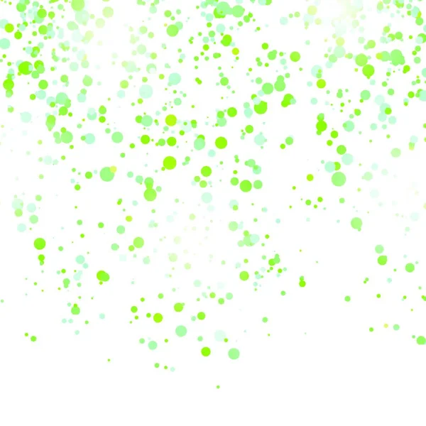 Groene Confetti Patroon Geïsoleerd Witte Achtergrond — Stockvector