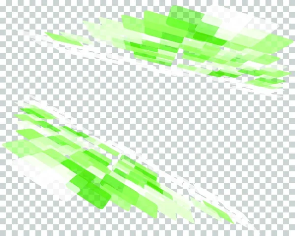 Illustration Vectorielle Abstraite Fond Transparent Vert Blanc — Image vectorielle