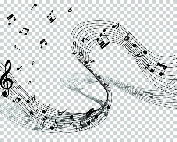 Музыкальные Ноты Векторная Иллюстрация — стоковый вектор