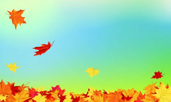 가을은 배경을 이룬다 일러스트 — 스톡 벡터