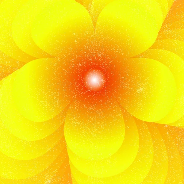 Forma Flor Amarela Fundo Abstrato Vetor Estoque —  Vetores de Stock