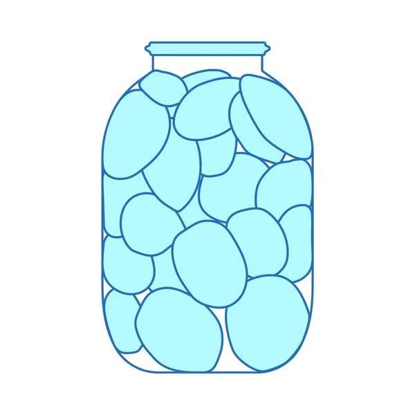 Einmachglas Mit Marmeladenvektor Illustration Design — Stockvektor