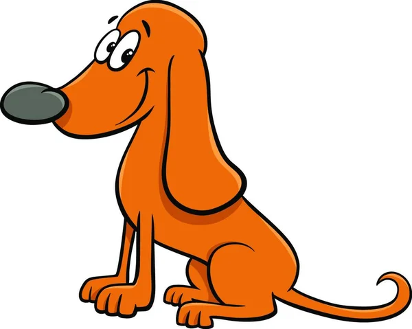 Cartoon Afbeelding Van Grappige Hond Puppy Dierlijke Aard — Stockvector