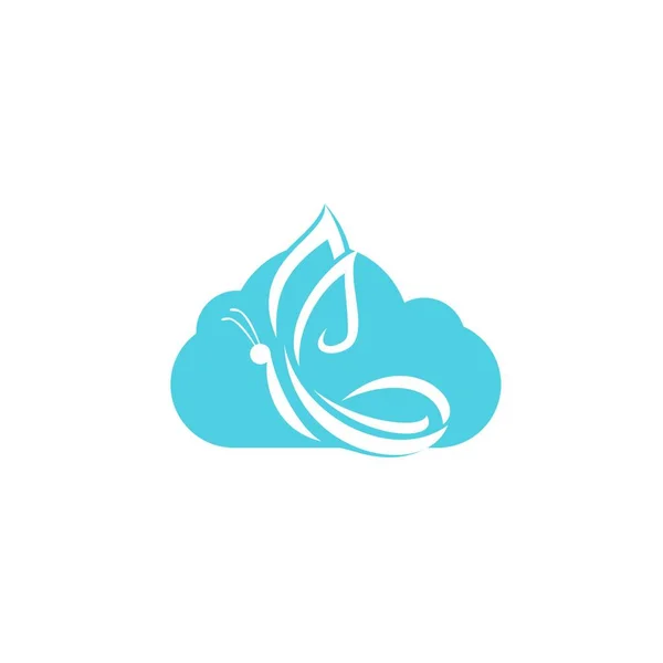 Дизайн Векторной Иллюстрации Логотипа Облака — стоковый вектор