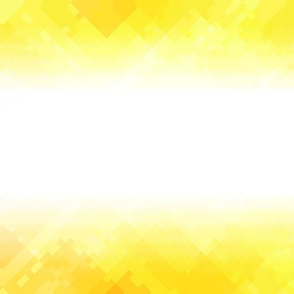 Žluté Mnohoúhelníkové Pozadí Zmuchlaný Čtvercový Vzor Nízká Poly Textura Abstraktní — Stockový vektor