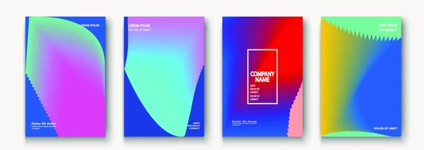 Trendy Cool Minimalistischen Abstrakten Modernen Covers Design Vektor Dynamischer Farbenfroher — Stockvektor