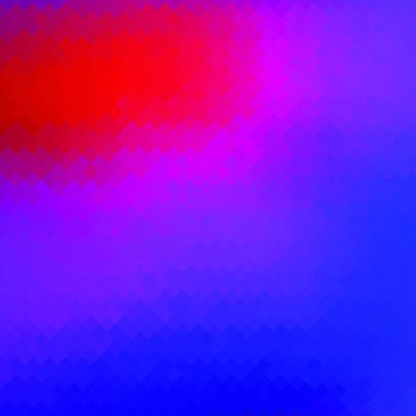 Bunter Hintergrund Rumpeliges Quadratisches Muster Rot Blaue Textur Abstraktes Mosaik — Stockvektor