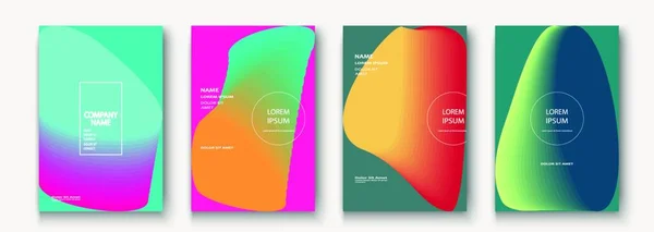 Trendy Cool Minimalistischen Abstrakten Modernen Covers Design Vektor Dynamischer Farbenfroher — Stockvektor