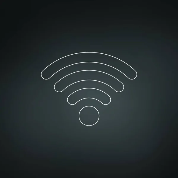 Γραμμικό Σύμβολο Wifi Εικονίδιο Εικονίδιο Για Infographic Ιστοσελίδα Εφαρμογή Εικονογράφηση — Διανυσματικό Αρχείο