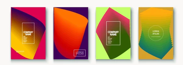 Trendy Coole Minimalistische Abstracte Moderne Covers Design Vector Dynamisch Kleurrijke — Stockvector