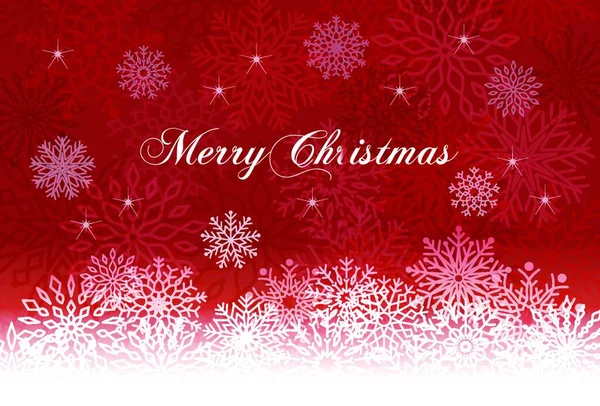 Carte Noël Avec Illustration Élégante Flocon Neige — Image vectorielle