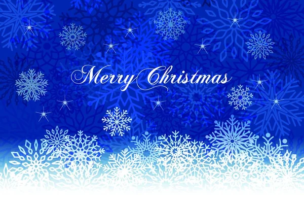 Carte Noël Avec Illustration Élégante Flocon Neige — Image vectorielle