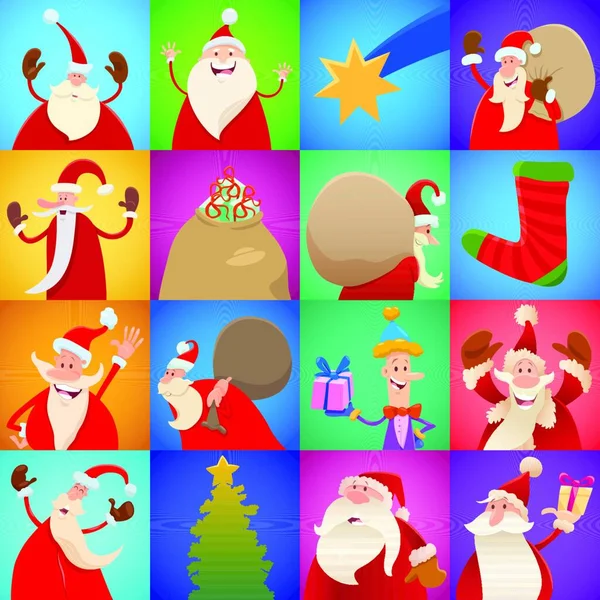 크리스마스 산타클로스의 캐릭터 디자인이나 패턴을 — 스톡 벡터