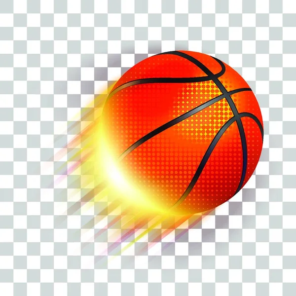 Basketbal Vliegen Eps Bewerkbaar Hellingen Met Transparantie Gemakkelijk Elke Achtergrond — Stockvector