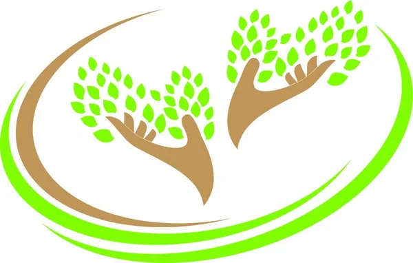 Vektor Desain Logo Pohon - Stok Vektor