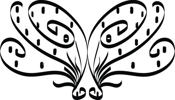 Animal Forme Masque Noir Dessin Illustration Vectoriel Couleur — Image vectorielle