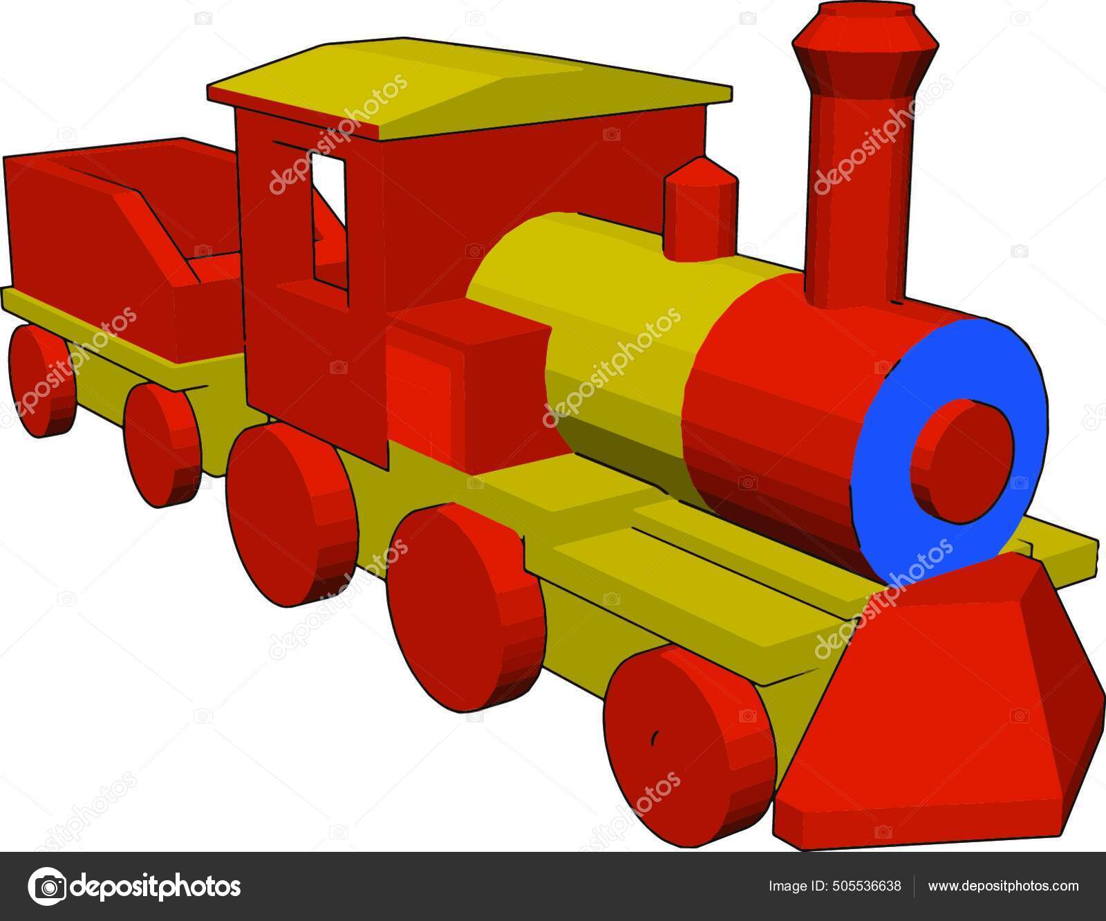 Locomotiva Trem De Brinquedo De Plástico Com Roda Livre